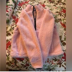 Set of 3 Tops: 2 Faux Fur Long Sleeve & Fleece Half Zip